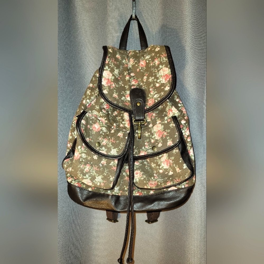 SM New York backpack floral purse.